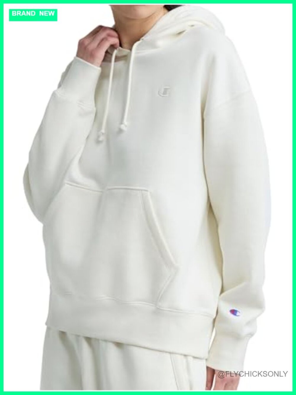 Champion Powerblend Fleece Pullover Hoodie C Logo